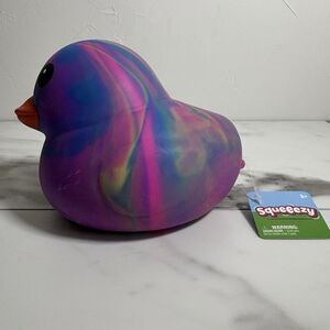 JUMBO DUCK TYE DYE Squeeezy Sensory Toy